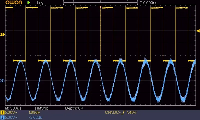 Цифровий осцилограф 2х канальный 100MhZ, SDS1102