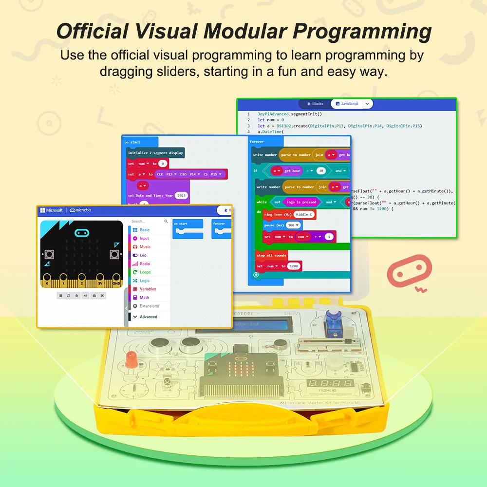 Set All-in-one Starter Kit for Micro:bit with Common Board design: 13 Modules and 21 Lessons (Micro:bit nicht enthalten)