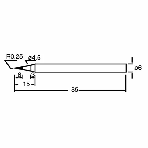 SI-S120T-6SB (Lötspitze für Lötkolben 8PK-S120NB-60)