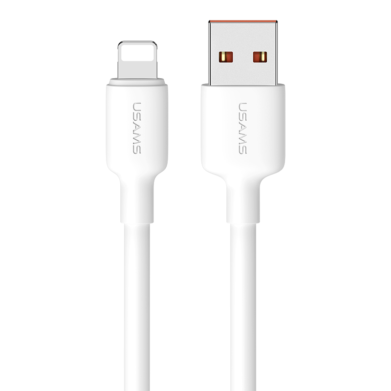 Кабель USB Lighting 2.4A 1m, білий (SJ604USB01 – USAMS)