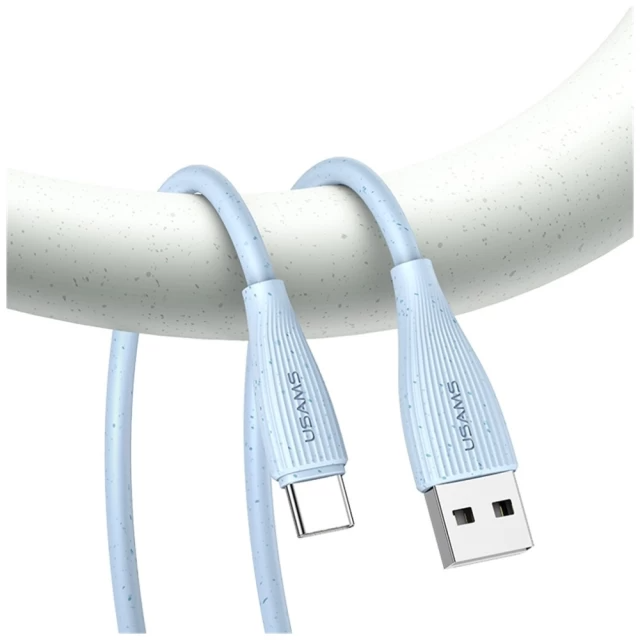 SJ714 Type-C 3A Fast Charging Data Cable - Green Series 1m (SJ714USB03 Blue – USAMS)