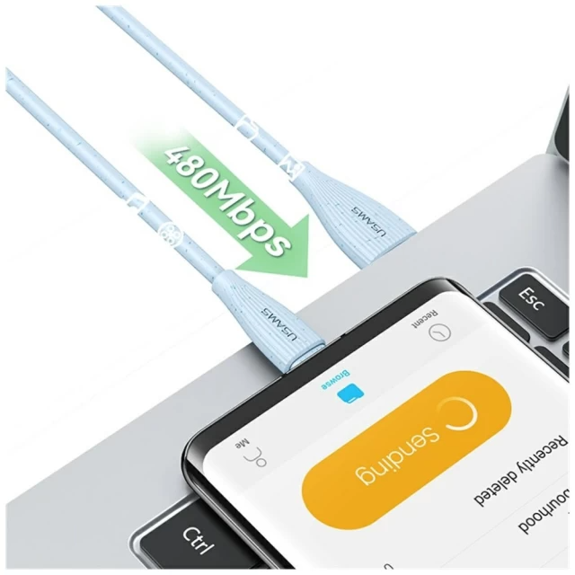SJ714 Type-C 3A Fast Charging Data Cable - Green Series 1m (SJ714USB03 Blue – USAMS) SJ714 Type-C 3A Fast Charging Data Cable - Green Series 1m (SJ714USB03 Blue – USAMS)