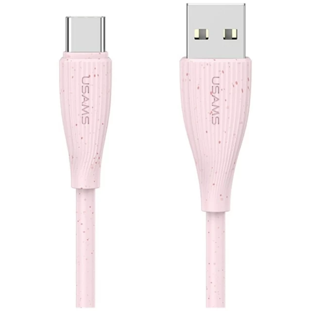SJ714 Type-C 3A Fast Charging Data Cable - Green Series 1m (SJ714USB04 Pink – USAMS)