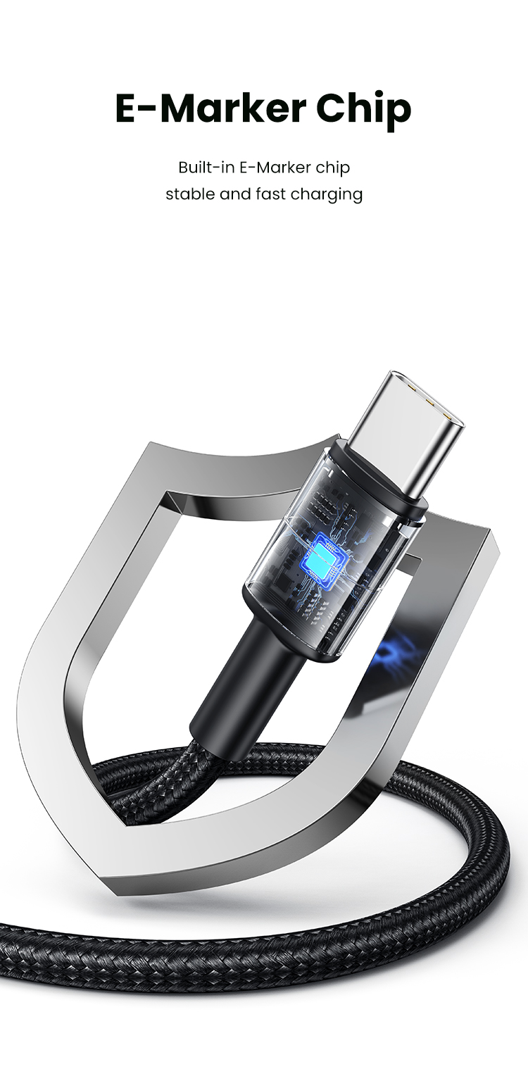 SJ727 240W Aluminum Alloy Data Cable Type-C To Type-C - SY Series 1.2M (SJ727USB01 Tarnish – USAMS)