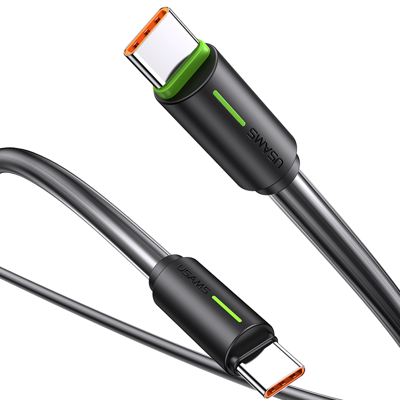 SJ734 60W Type-C To Type-C Bicolor Charging & Data Cable --YR Series 1m (SJ734USB01 Black – USAMS) SJ734 60W Type-C To Type-C Bicolor Charging & Data Cable --YR Series 1m (SJ734USB01 Black – USAMS)