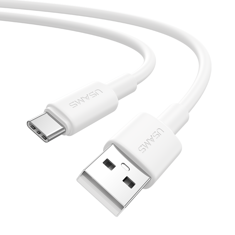 SJ761 U90 Type-C 3A  Charging & Data Cable (SJ761USB01 White – USAMS)