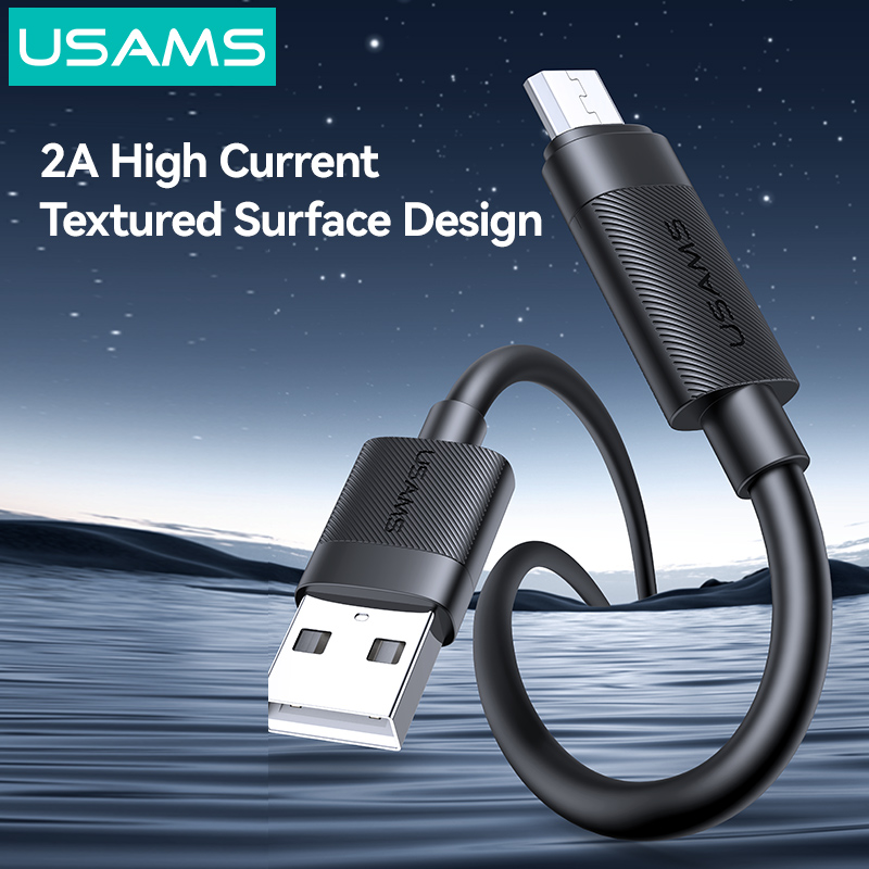 SJ779 U94 USB-A to Micro 2A Fast Charging & Data Cable (SJ779USB01 Black – USAMS) SJ779 U94 USB-A to Micro 2A Fast Charging & Data Cable (SJ779USB01 Black – USAMS)