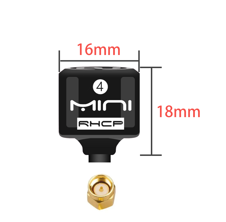 Антена всеспрямована чорна, коротка Lollipop 5.8G, 2.8dBi RHCP, SMA Антена всеспрямована чорна, коротка Lollipop 5.8G, 2.8dBi RHCP, SMA