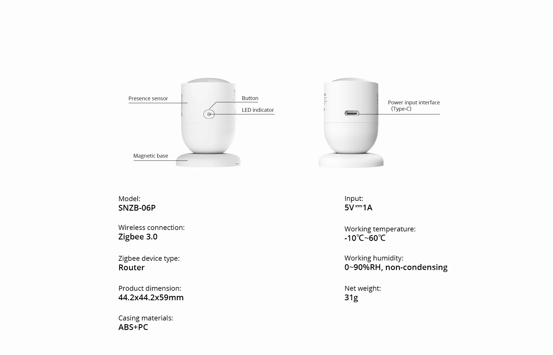 SNZB-06P Security alarm (6920075741858 – Sonoff)