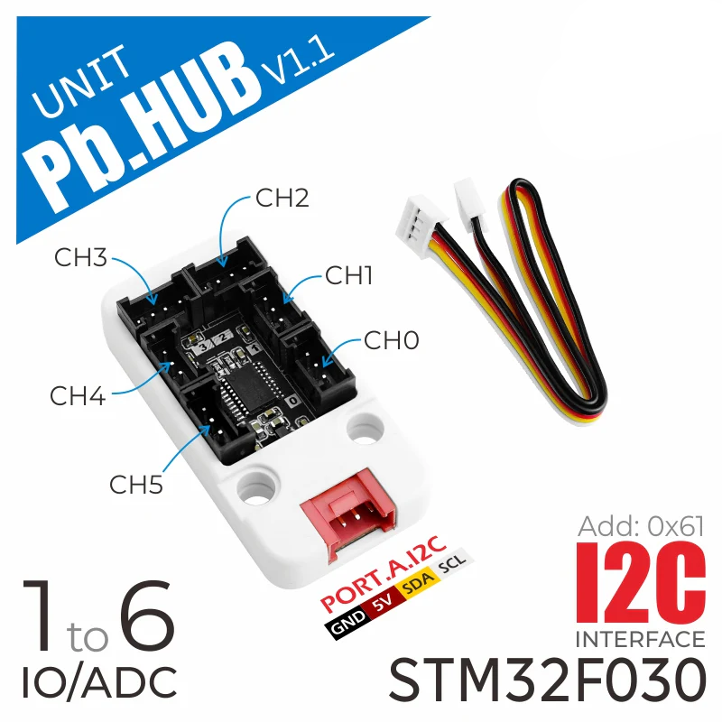I/O Hub 1 to 6 Expansion Unit (STM32F0)