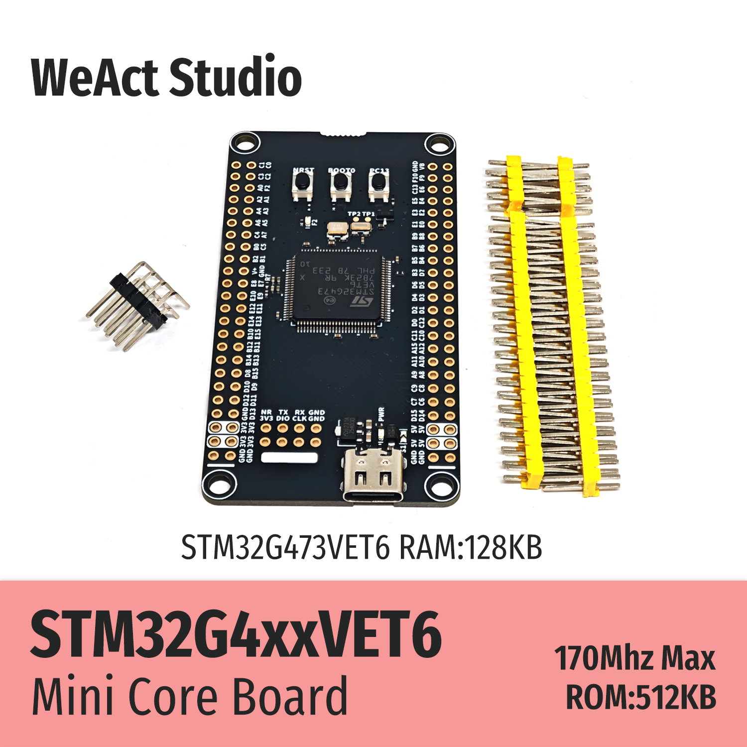 Налагоджувальна плата STM32G473VET6 (WeAct Studio) Налагоджувальна плата STM32G473VET6 (WeAct Studio)