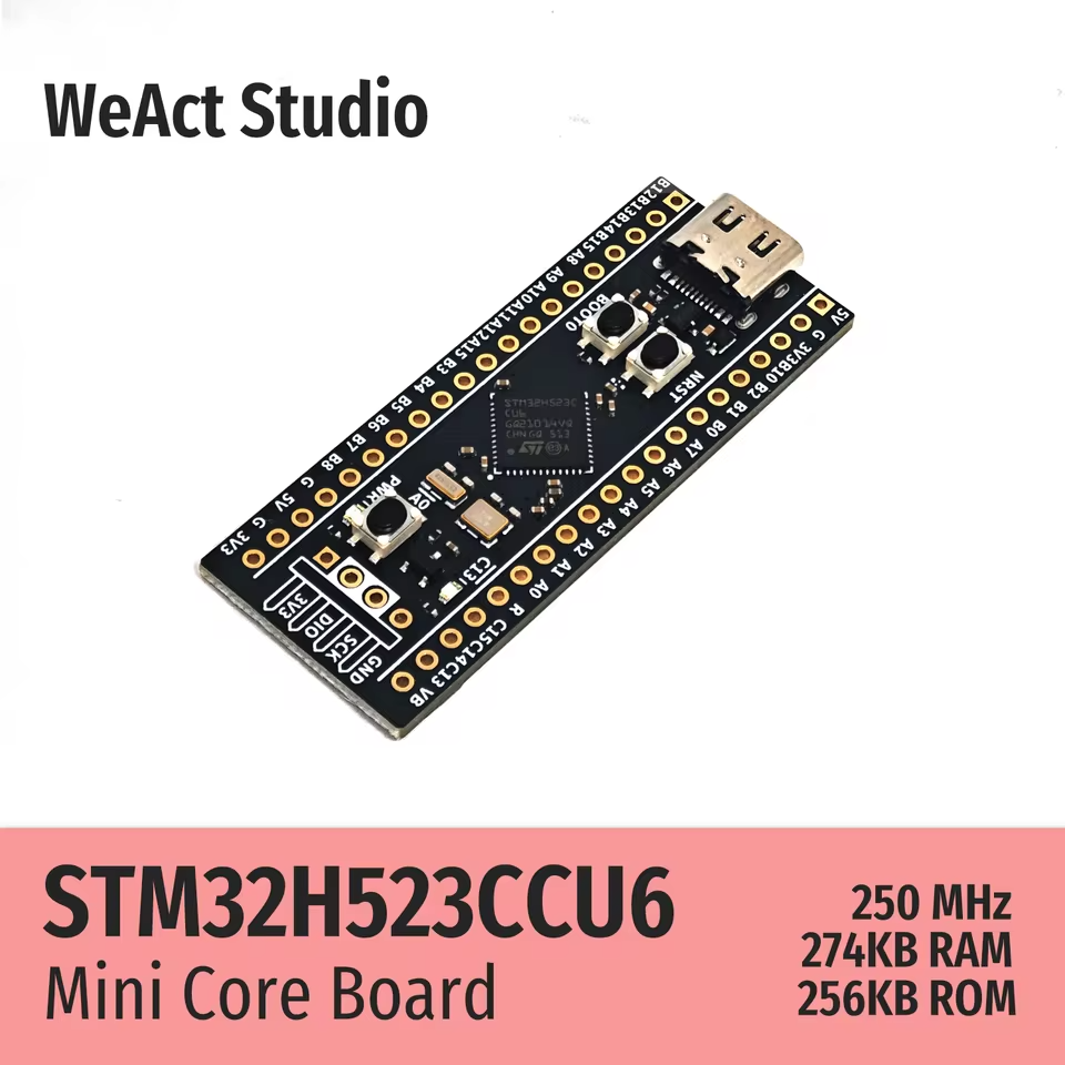 Налагоджувальна плата STM32H523CCU6 (WeAct Studio) Налагоджувальна плата STM32H523CCU6 (WeAct Studio)