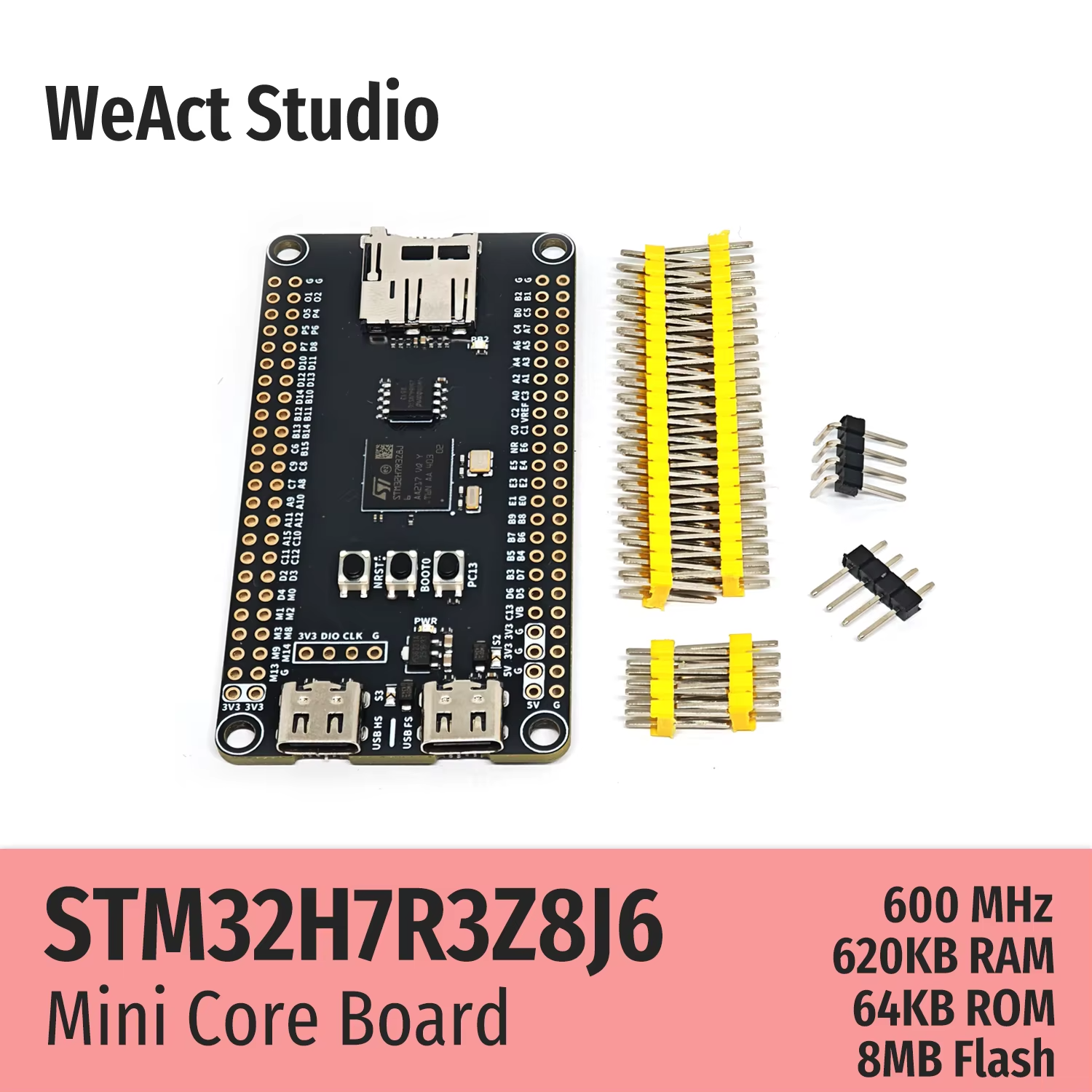 Налагоджувальна плата STM32H7R3Z8J6 (WeAct Studio) Налагоджувальна плата STM32H7R3Z8J6 (WeAct Studio)
