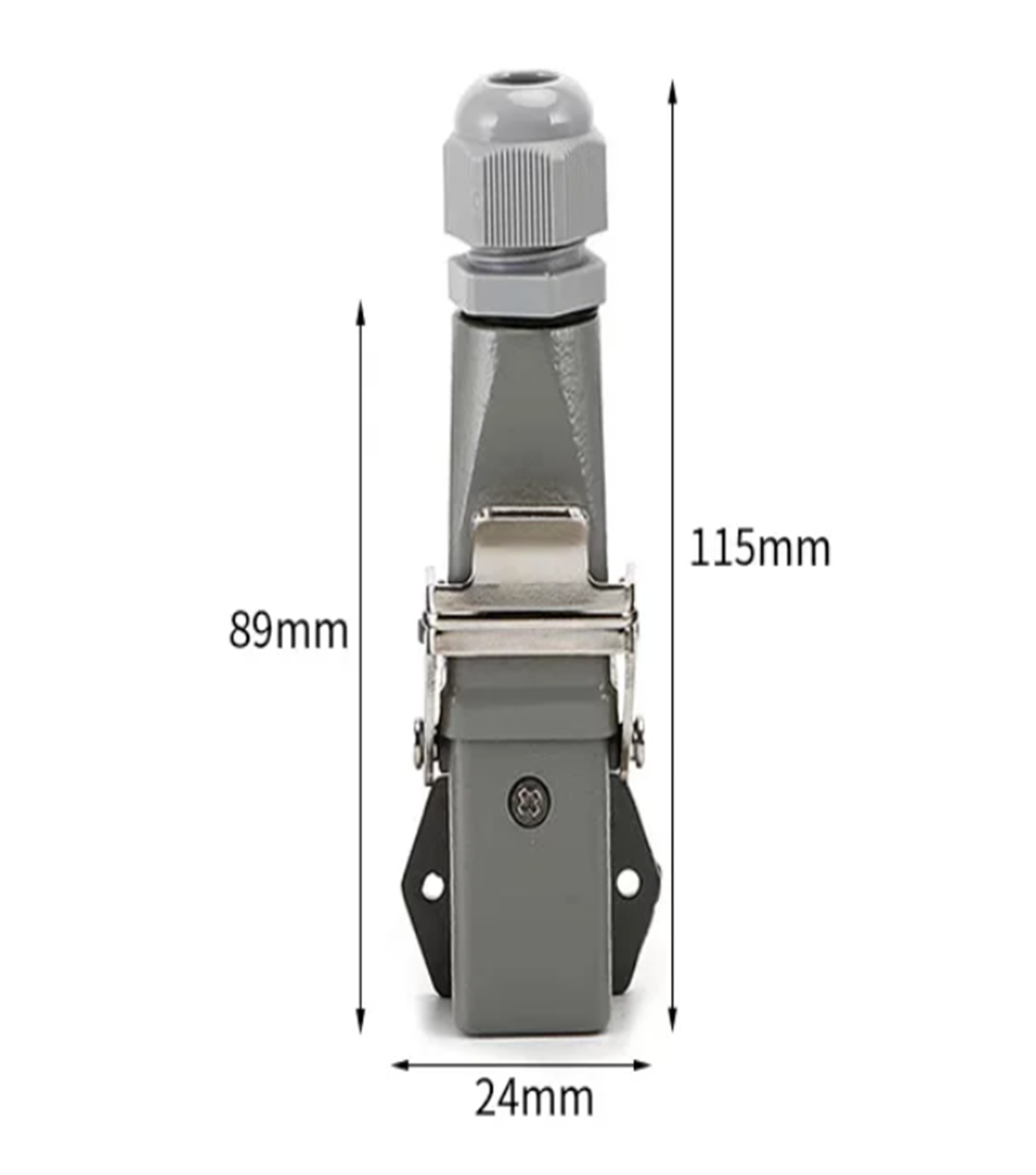 Industrie- Steckverbinder gewinkelt Befestigung 5 Kontakte, Set "Buchse"-"Stecker", HDC-HA-004-3 Industrie- Steckverbinder gewinkelt Befestigung 5 Kontakte, Set "Buchse"-"Stecker", HDC-HA-004-3
