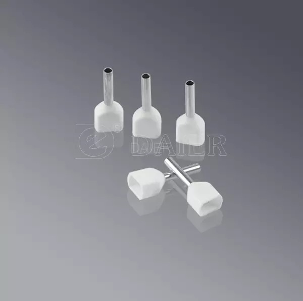 Кабельний наконечник подвійний, переріз 2×0,5 мм², довжина 8 мм, TE0508 Кабельний наконечник подвійний, переріз 2×0,5 мм², довжина 8 мм, TE0508