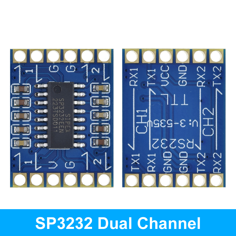 Модуль послідовного порту двоканальний TTL <-> RS232 на базі SP3232