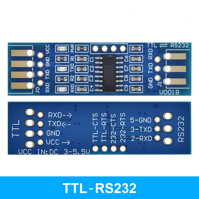 Модуль послідовного порту одноканальний TTL <-> RS232 на базі SP3232