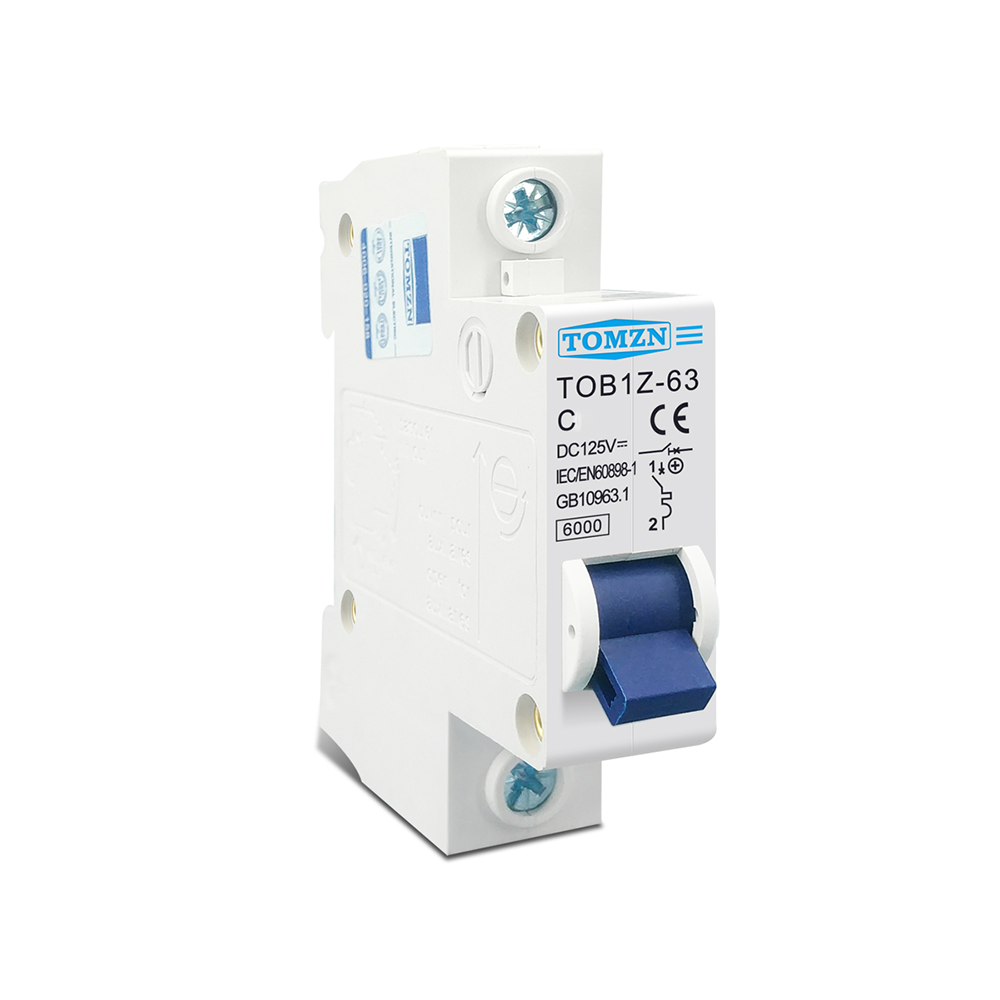 Автомат захисту постійного струму 1P 10A 125V MCB (TOB1Z-63 10A - TOMZN) Автомат захисту постійного струму 1P 10A 125V MCB (TOB1Z-63 10A - TOMZN)