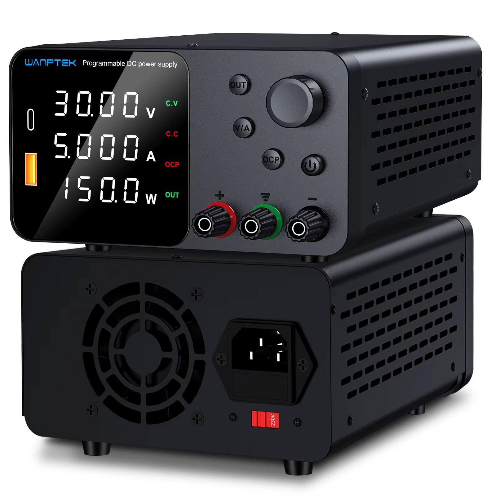 Лабораторний блок живлення одноканальний 30V/5A, TPS305