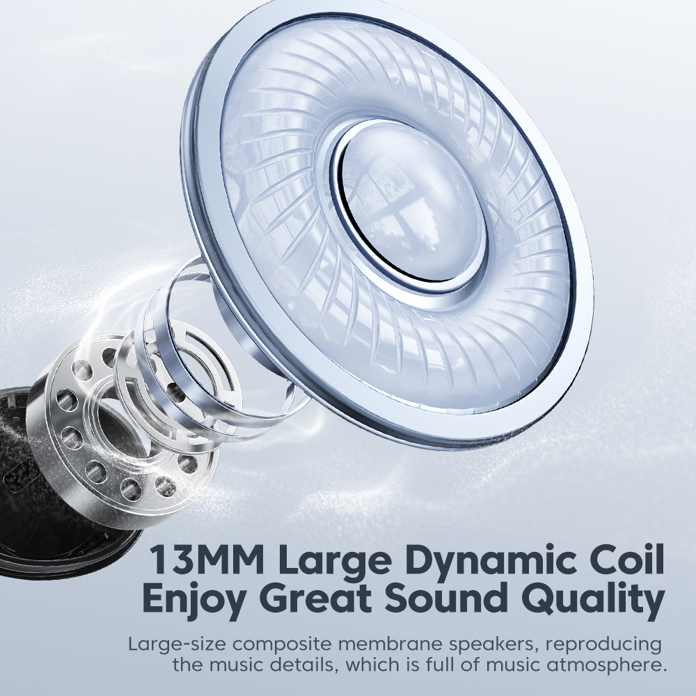 Навушники Bluetooth 5,4, чорні, TTWS-XX01 Навушники Bluetooth 5,4, чорні, TTWS-XX01
