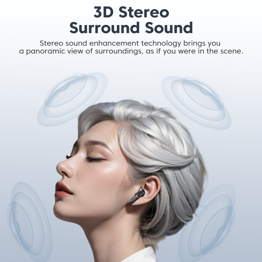 Навушники Bluetooth 5,4, чорні, TTWS-XX01 Навушники Bluetooth 5,4, чорні, TTWS-XX01