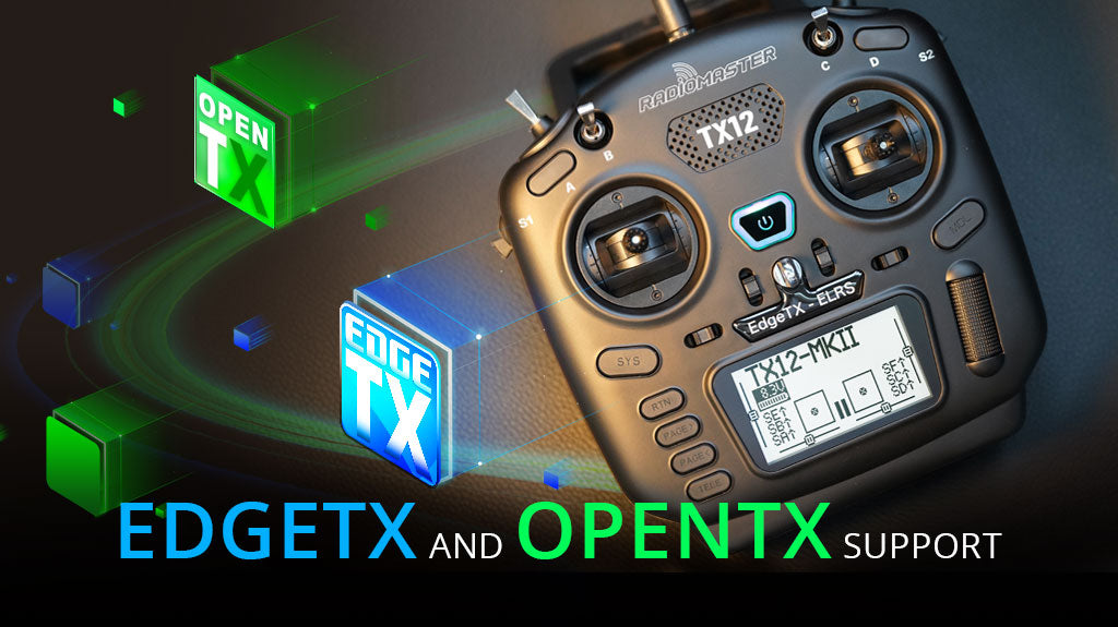 Steuersender RadioMaster TX12 MKII, Mode 2, ELRS 2.4