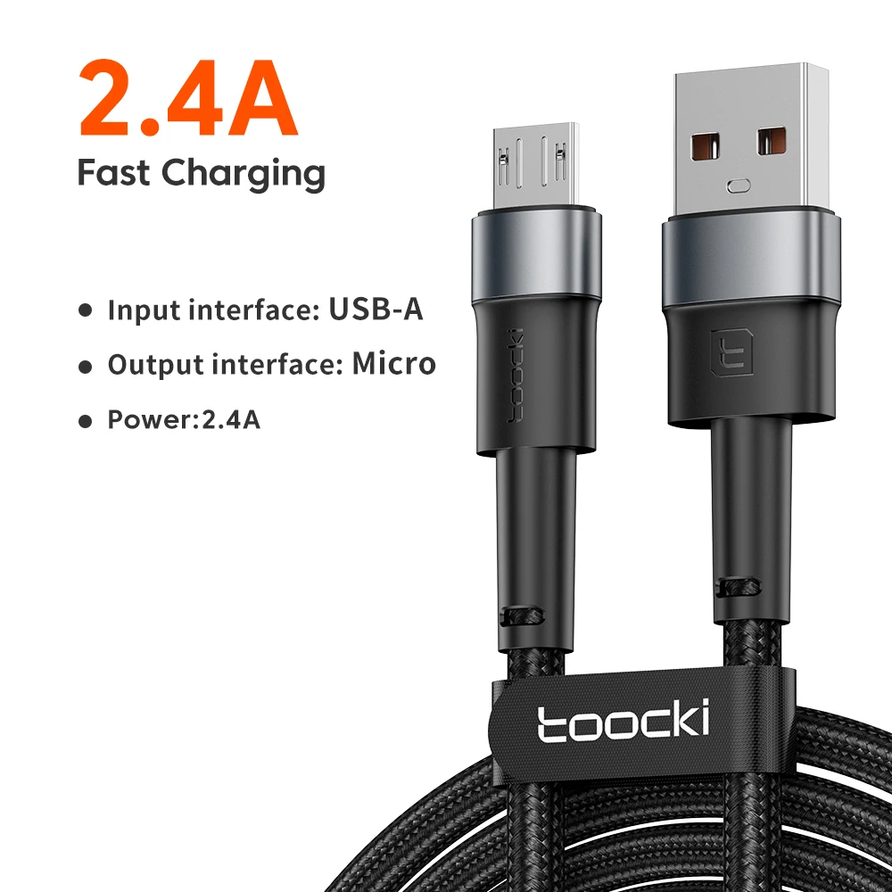 Провід micro USB чорний 3м
