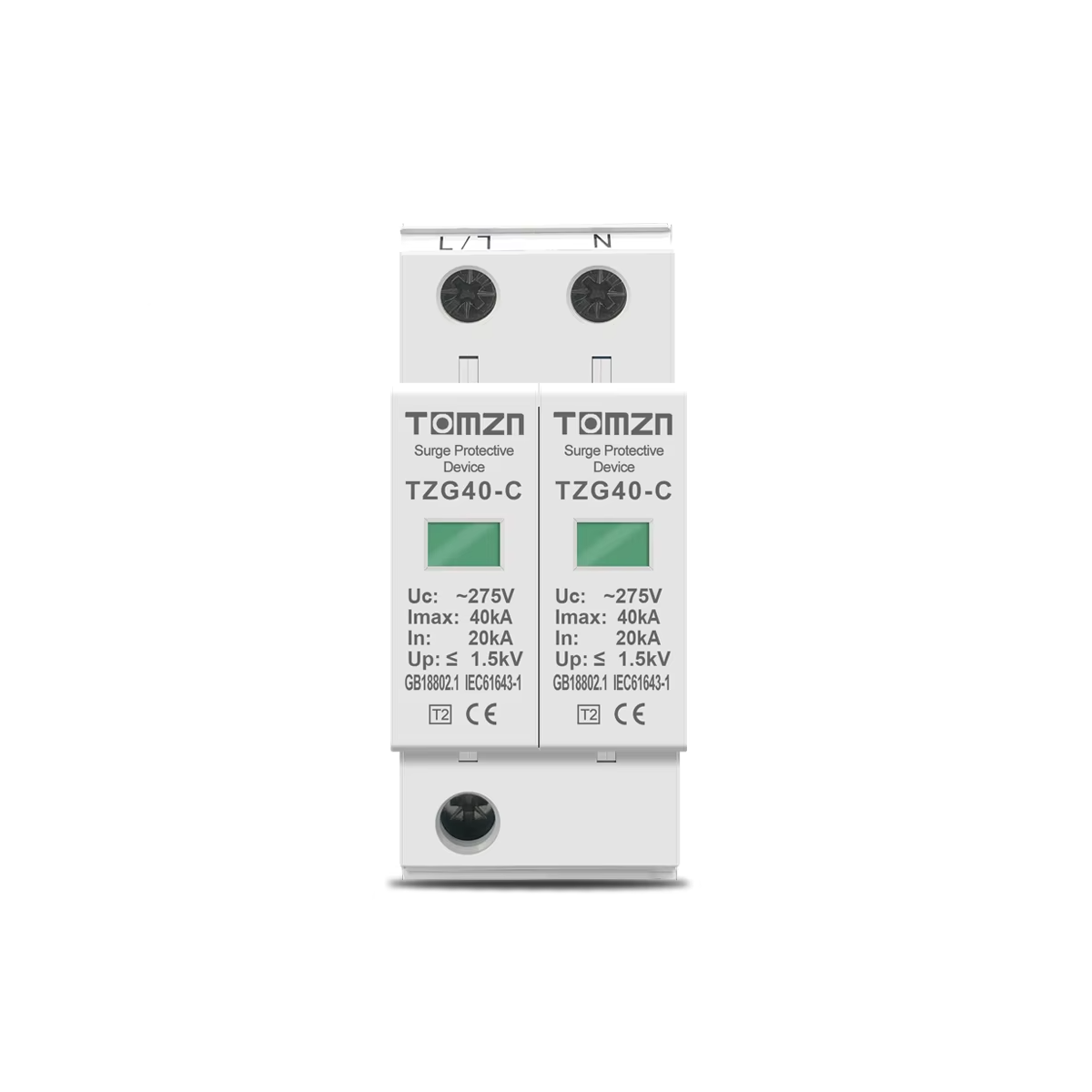 2P AC SPD TZG40-C(20KA-40KA) 275V(TOMZN)