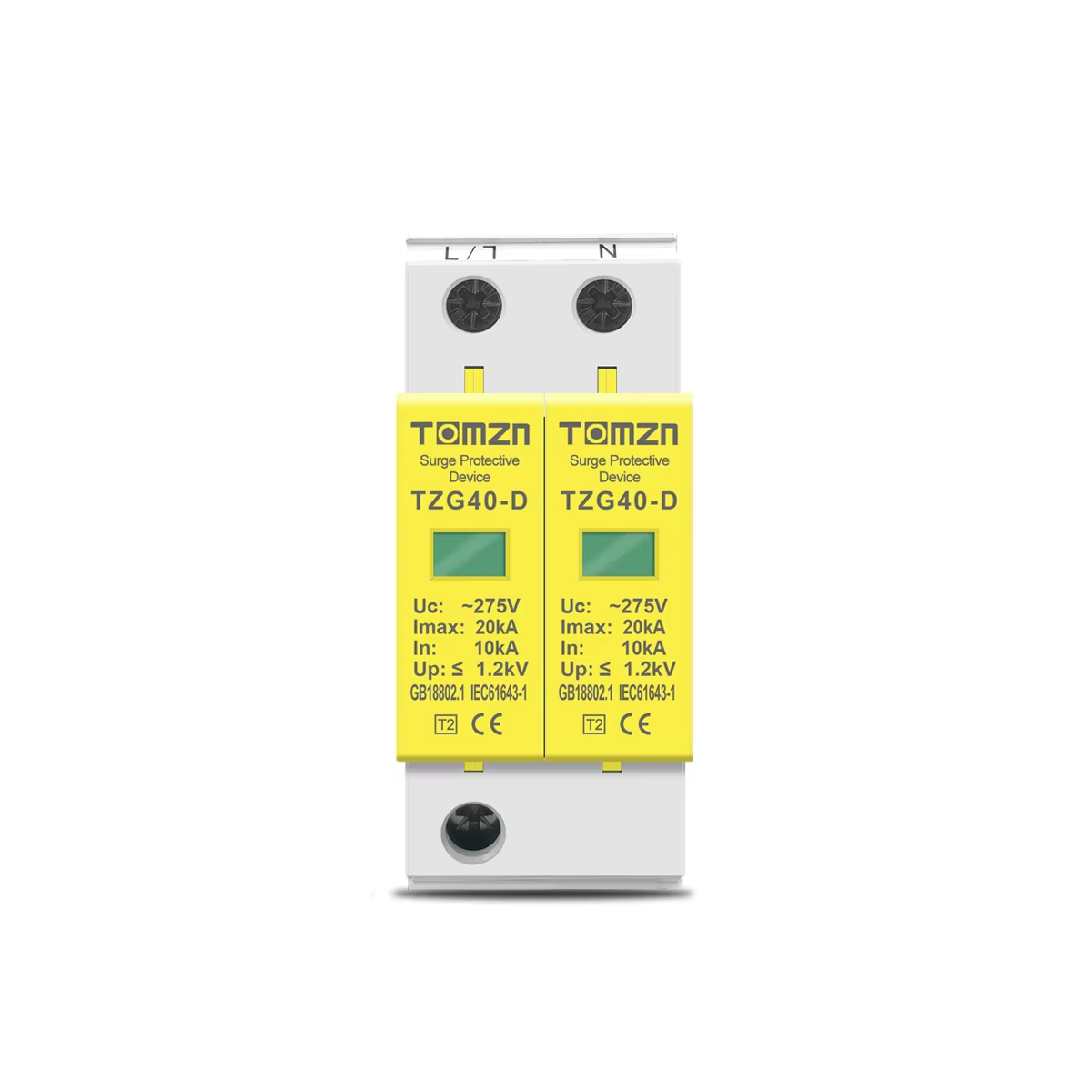 2P AC SPD TZG40-D(10KA-20KA) 275V(TOMZN)