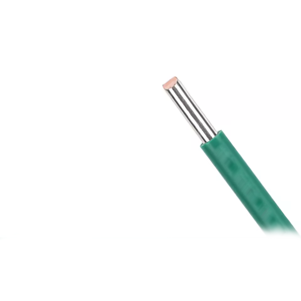 Провід одножильний луджений UL1007 (22AWG, 1x0.6mm2, мідь, PVC), зелений