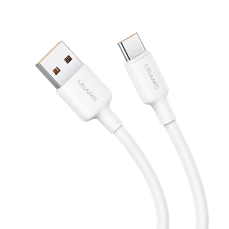 US-SJ602 U84 Type-C 3A Charging & Data Cable 2m (SJ602USB01 White – USAMS)