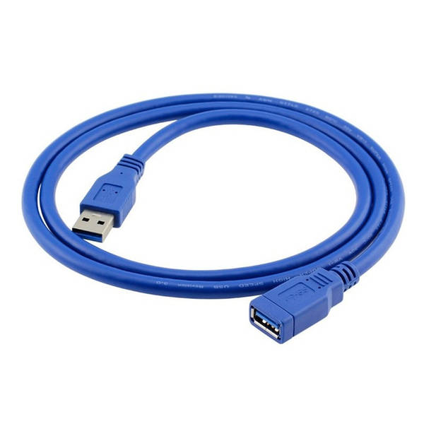 Кабель-подовжувач USB AM-AF v2,0, 3м, синій Кабель-подовжувач USB AM-AF v2,0, 3м, синій