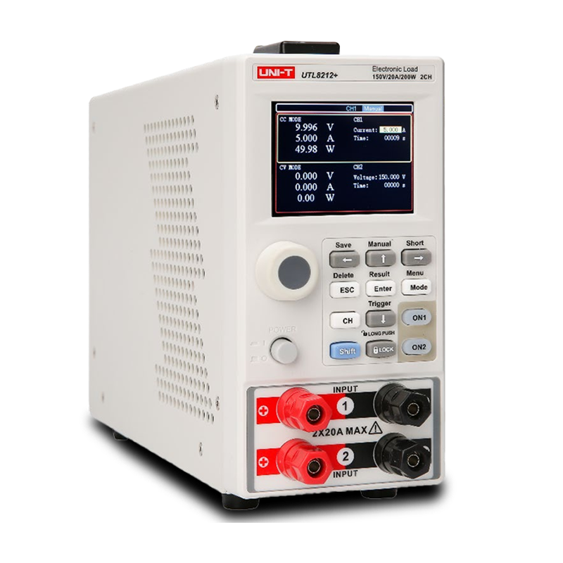 Двоканальне електронне навантаження постійного струму 2x200W, 150V, UTL8212+