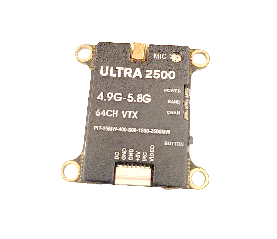 Відеопередавач VTX для FPV, ULTRA 2500 4.9G-5.8G 64CH VTX Відеопередавач VTX для FPV, ULTRA 2500 4.9G-5.8G 64CH VTX
