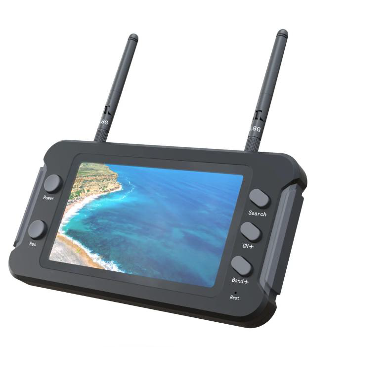 Монітор FPV, 4.3-дюймовий з вбудованим 40-канальним відеоприймачем 5.8GHz та DVR функцією запису, LS5803