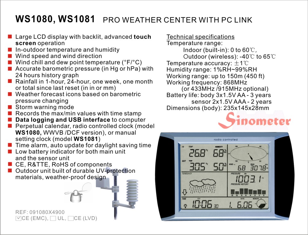 Wetterstation WH1080