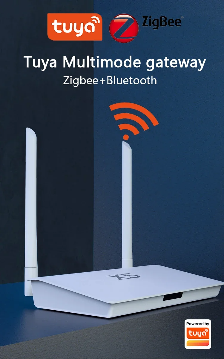 X5 Zigbee 3.0 Hub Bluetooth із розеткою мережевого кабелю