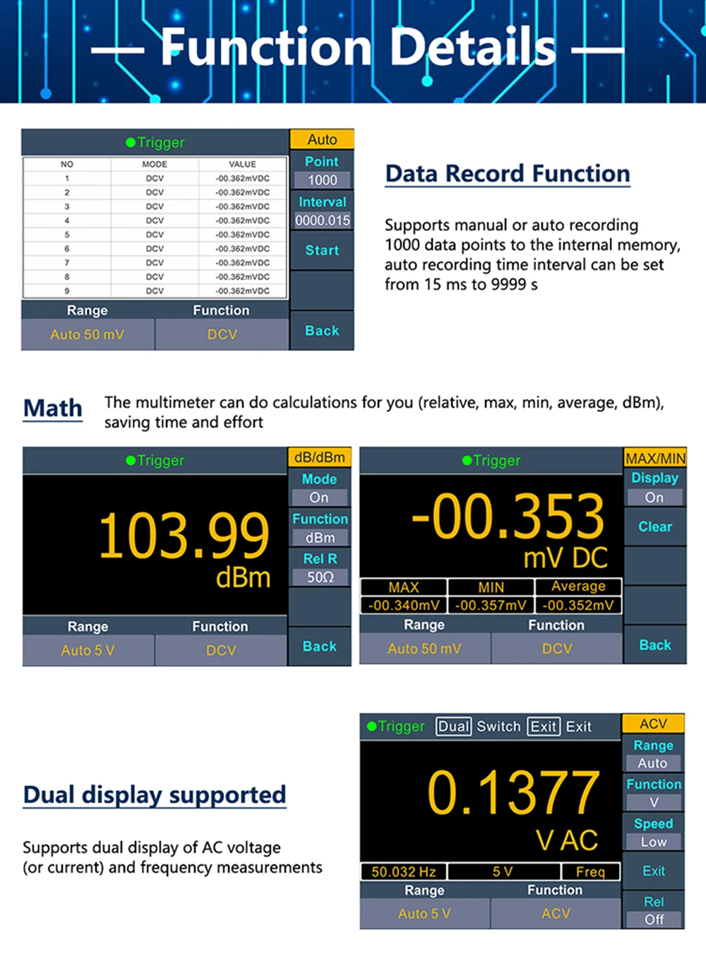 Мультиметр цифровий настільний, XDM1041