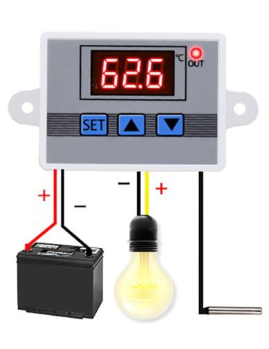 XH-W3002 微电脑数字温控器 温度控制开关 温度控制器数显0.1精度(12V)
