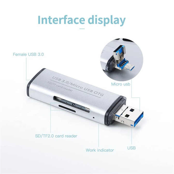 Картридер 4 в 1 USB 3.0 YC-CR08