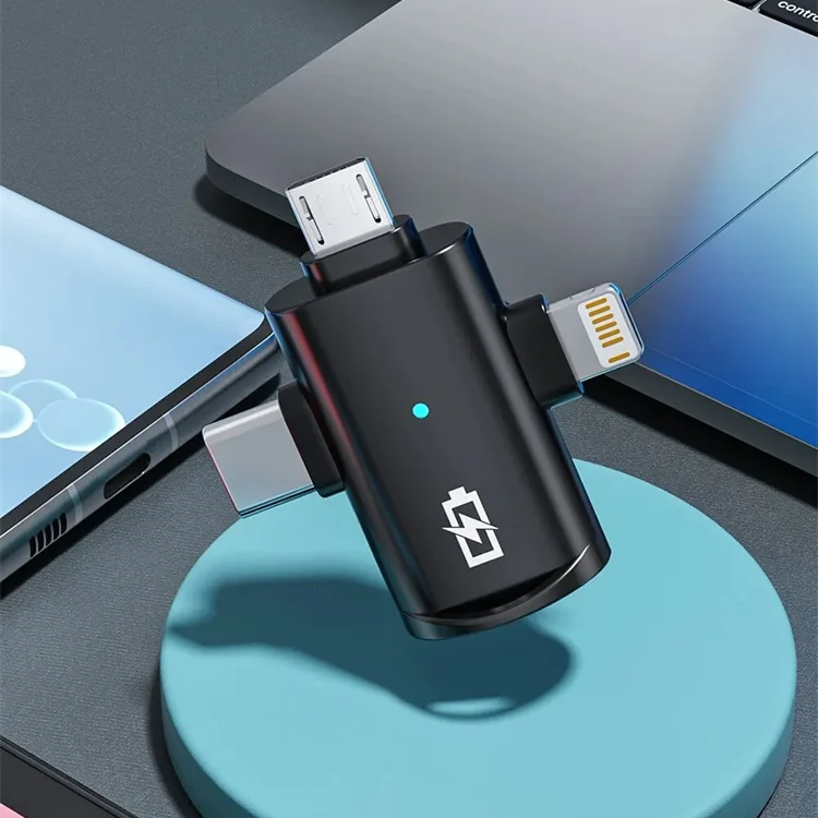 Перехіжник OTG USB2.0 3в1 чорний.