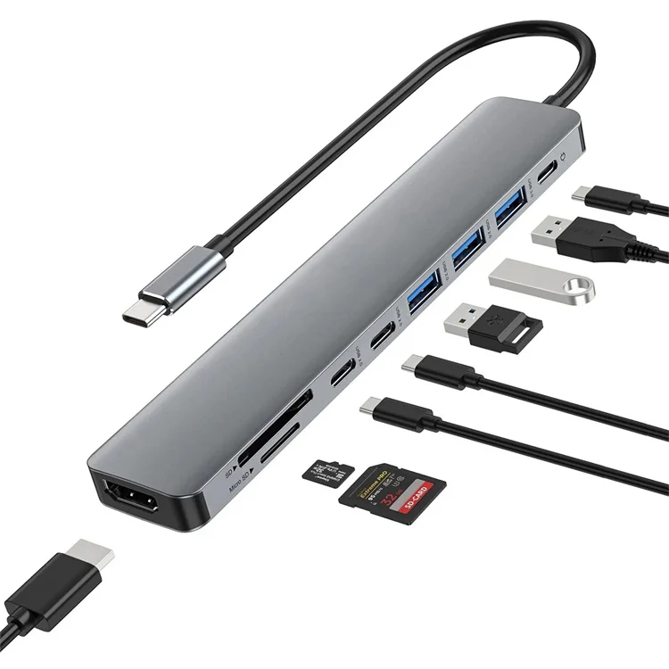 USB 3.0, type-С HUB 9в1