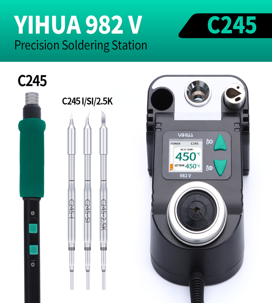 Паяльна станція YIHUA982-V-C245 Паяльна станція YIHUA982-V-C245