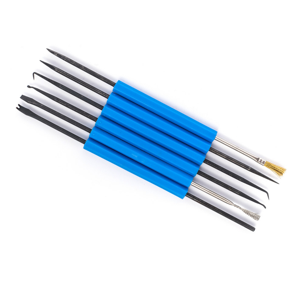 Lötarbeits-Besteck ZD-151 6-teilig isoliertes Metallbesteck Lötwerkzeug-Set Lötarbeits-Besteck ZD-151 6-teilig isoliertes Metallbesteck Lötwerkzeug-Set