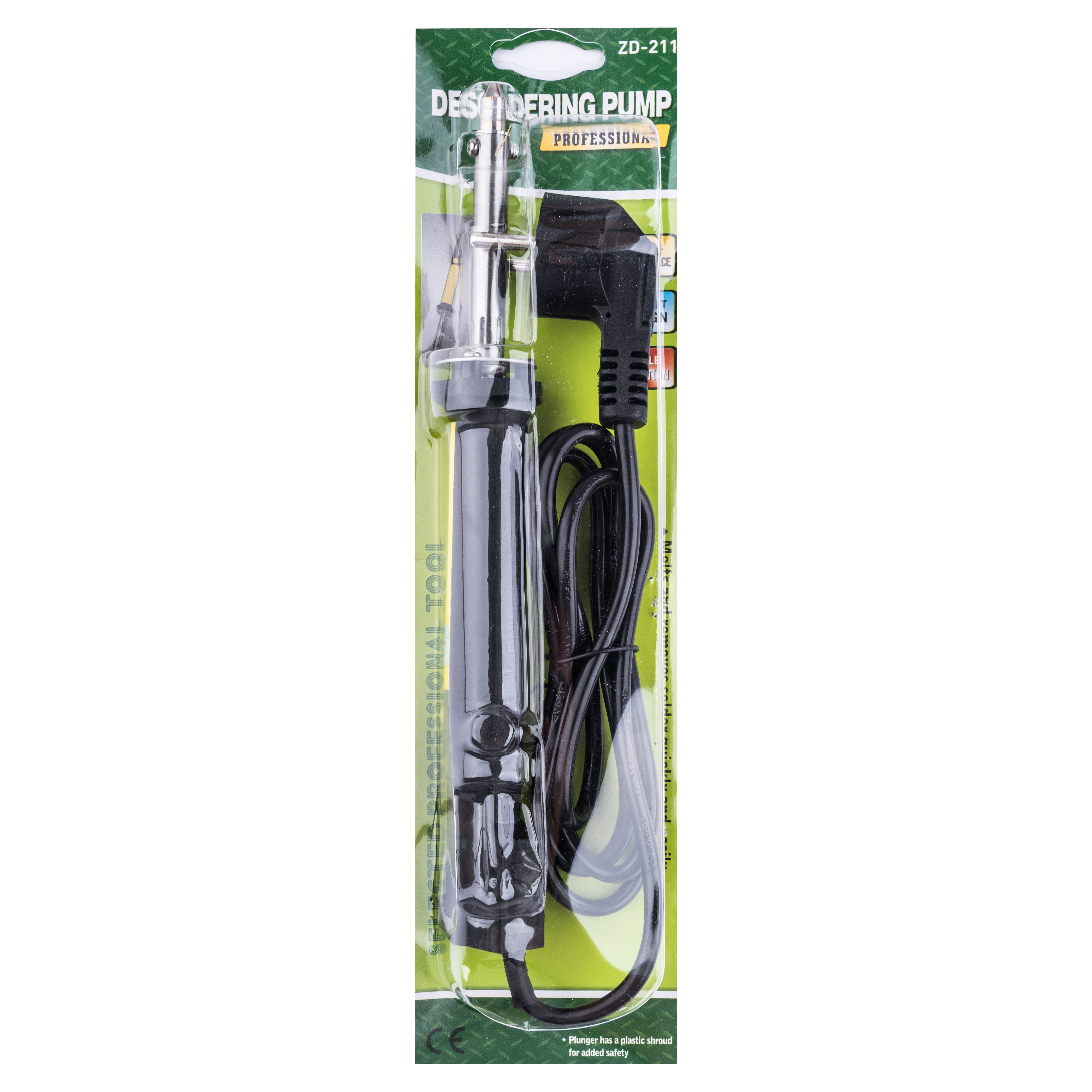 Entlöt-Lötkolben mit Entlötpumpe ZD-211 (40 W) (Analog LUT0025)