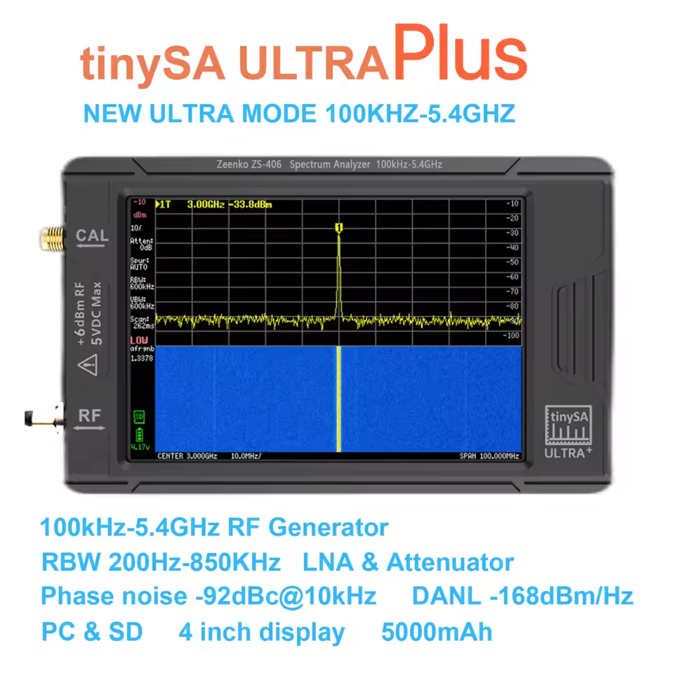 Аналізатор спектру tinySA ULTRA PLUS ZS-406 (Zeenko)
