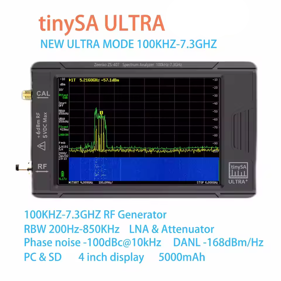 Аналізатор спектру tinySA ULTRA PLUS ZS-407 (Zeenko)