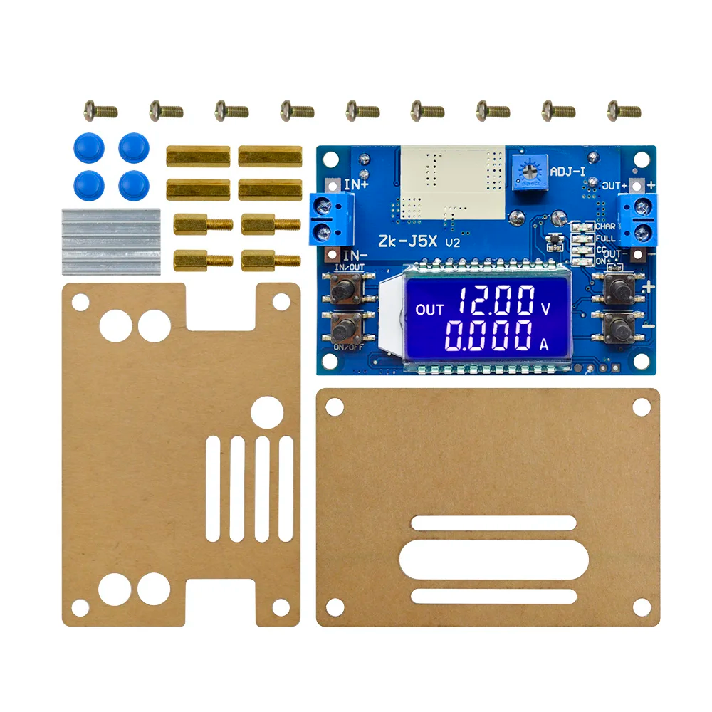 5A数控降压模块DCDC 可调恒压恒流 液晶LCD多显示 按键设定电压