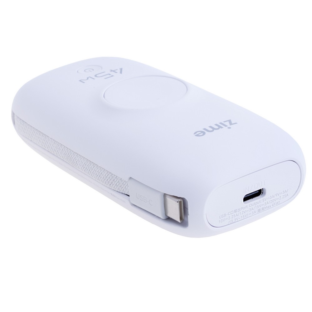 Power Bank A3 10000mAh 36Wh (5700mAh @ 5V/3A) 45W max White (zime)