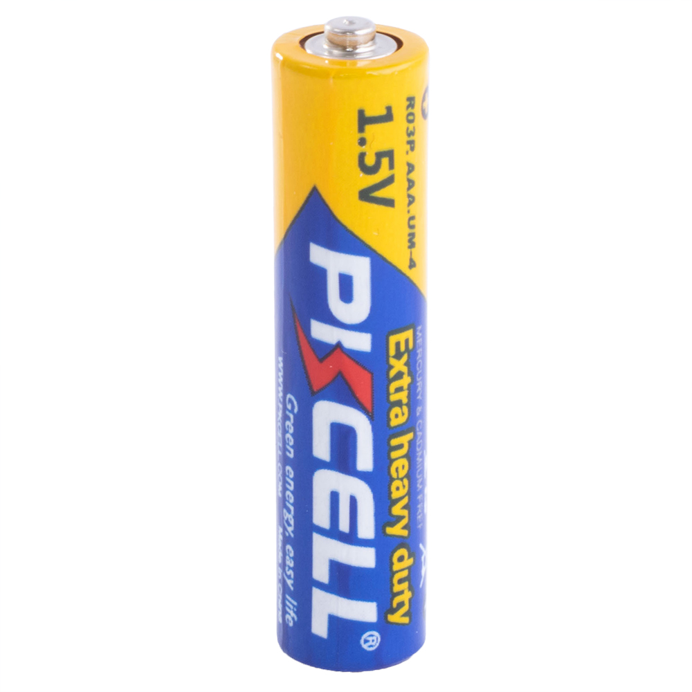 Батарейка солевая "AAA" 1,5 V - PKCELL (Extra heavy duty battery AAA/R03P/UM4 1.5V)